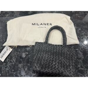Milaner Italian Micro Elena Woven Handbag - New